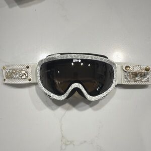 SPY White and Gray Snow Goggles